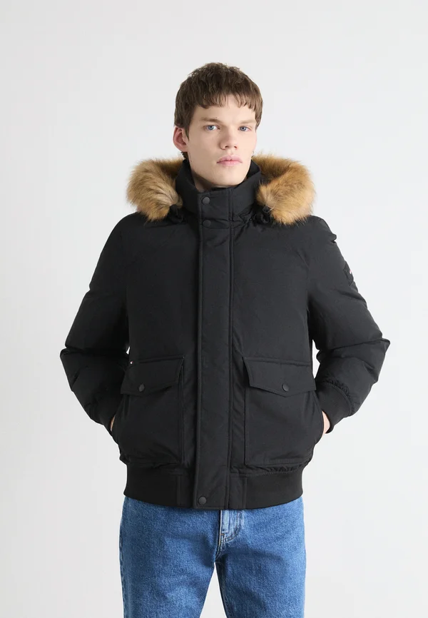 ROCKIE BOMBER - Daunenjacke - black