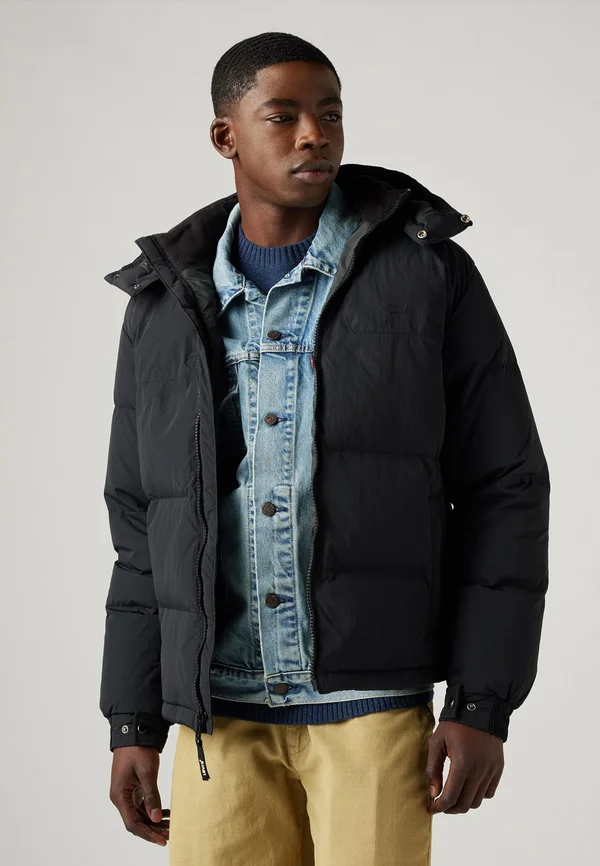 ROCKRIDGE SHORT PUFFER - Winterjacke - jet black