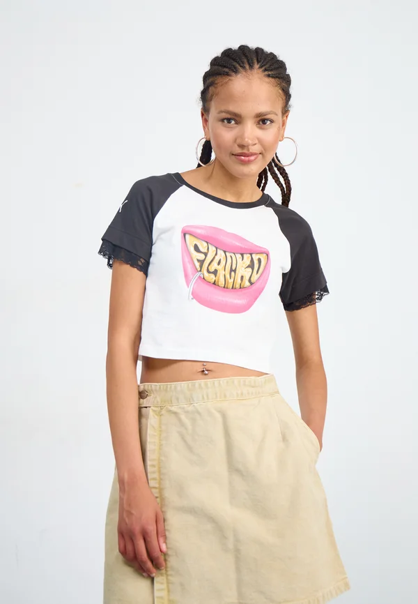 ROCKY FLACKO SMILE BABY TEE - T-Shirt print - white