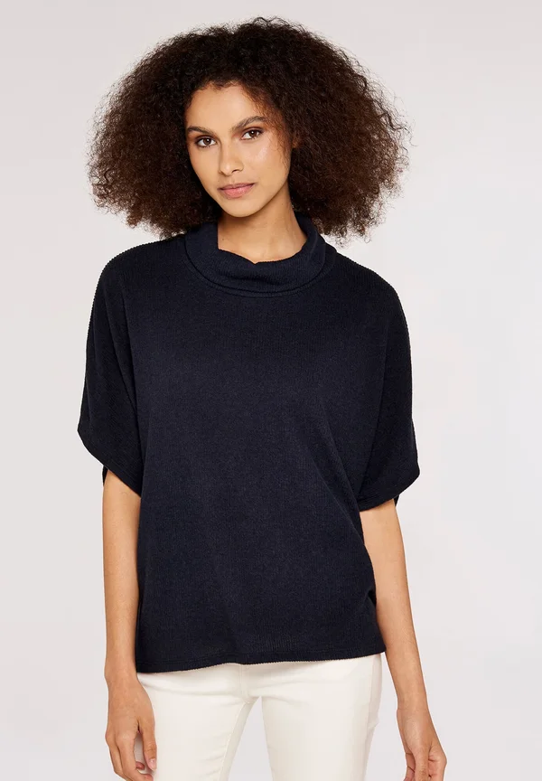 ROLL NECK  - Strickpullover - dark blue