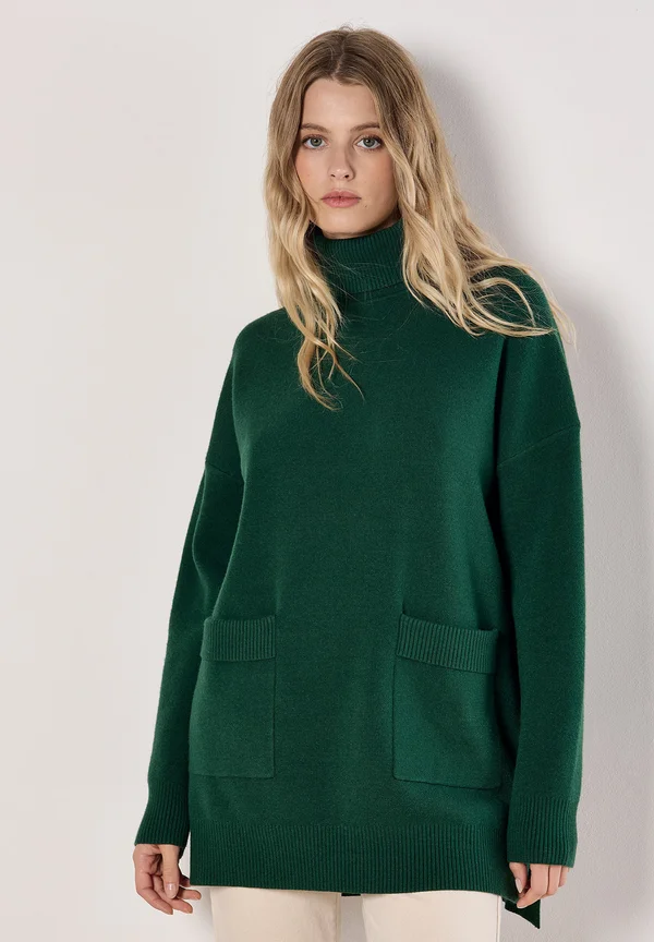ROLL NECK - Strickpullover - green