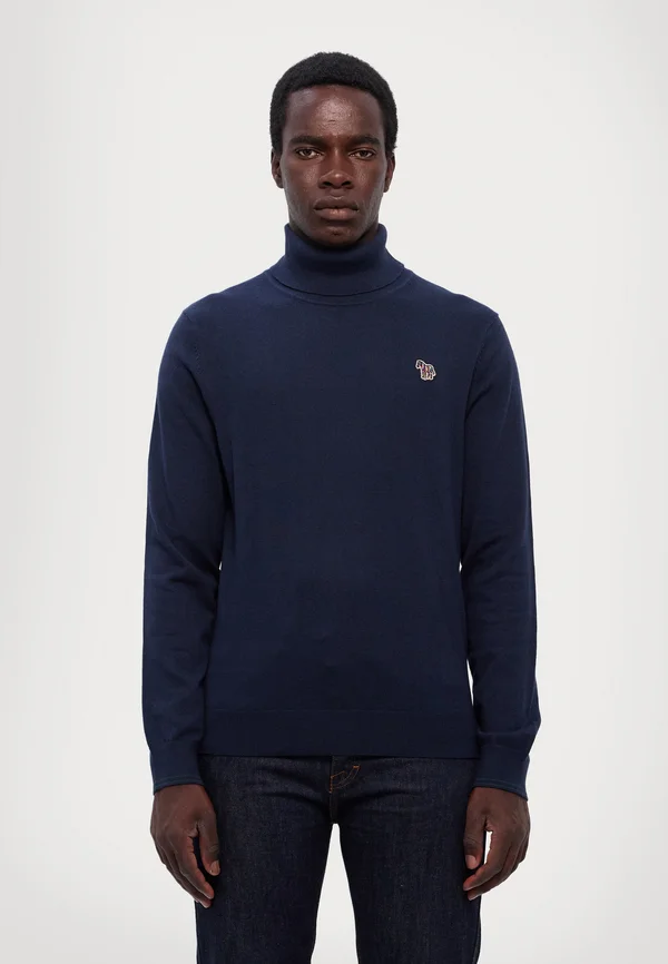 ROLL NECK SWEATER  - Strickpullover - dark blue