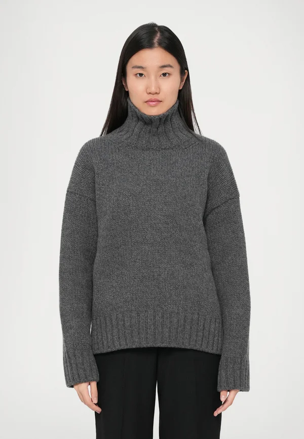 ROLLI LONGSLEEVE - Strickpullover - dark grey melange
