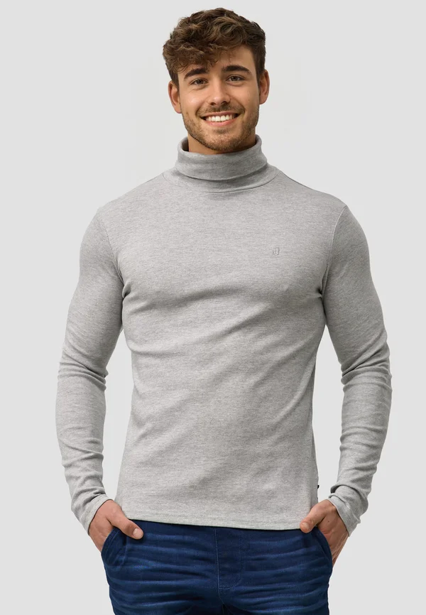 ROLLKRAGEN EAGON - Strickpullover - grey mix