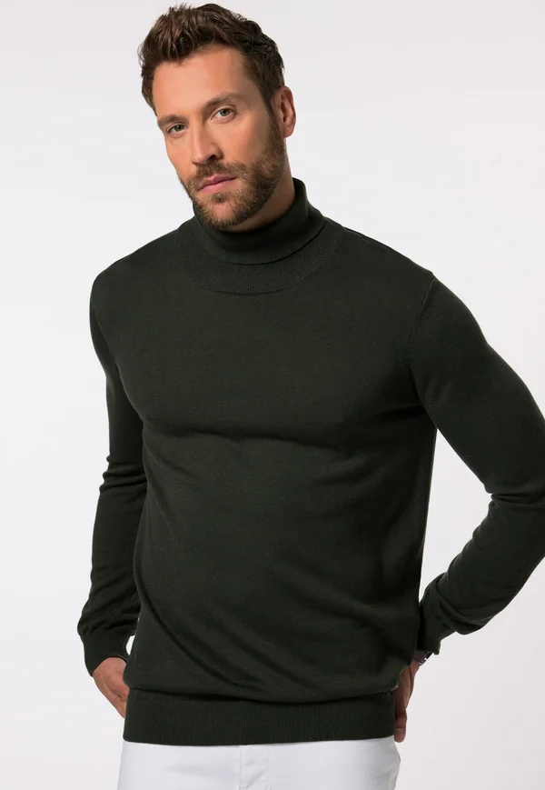 ROLLKRAGEN FLEXNAMIC - Strickpullover - dark seagrass