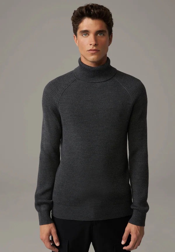ROLLKRAGEN HAMILTON - Strickpullover - anthrazit