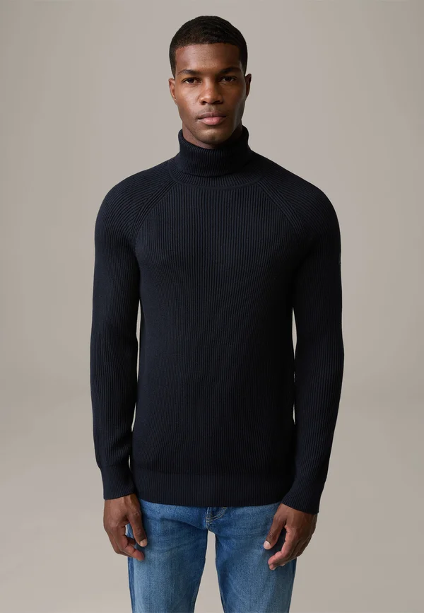 ROLLKRAGEN HAMILTON - Strickpullover - navy