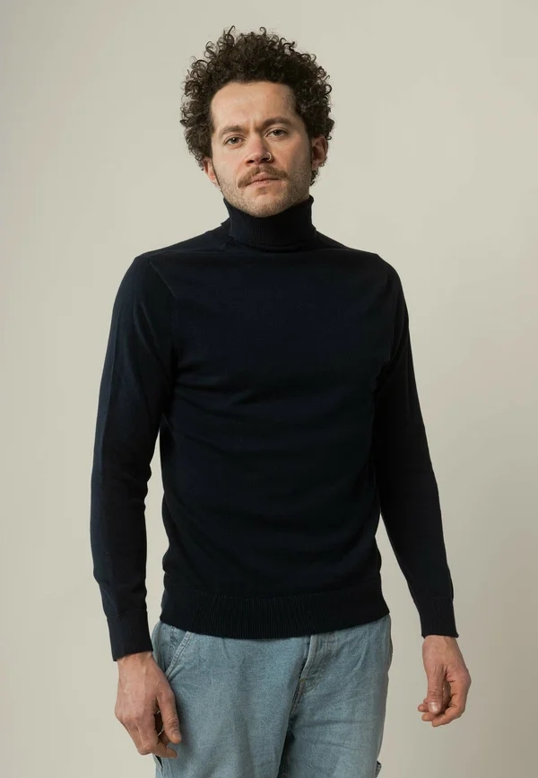 ROLLKRAGEN KANJA - Strickpullover - navy