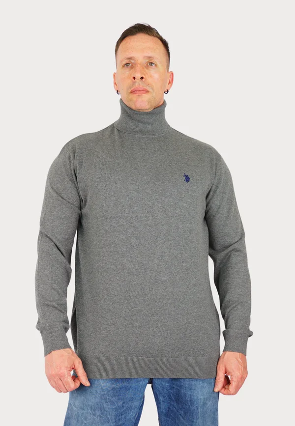 ROLLKRAGEN - Strickpullover - grau