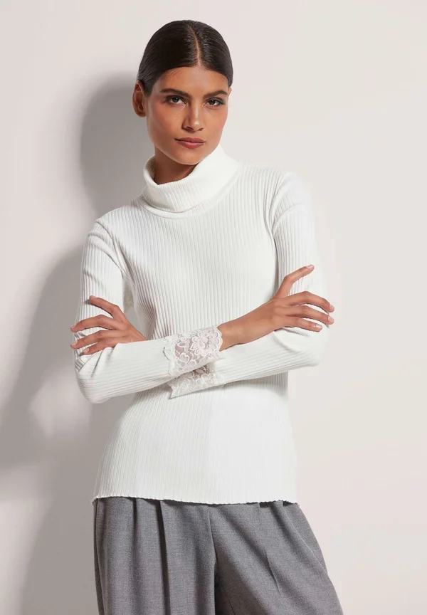 ROLLKRAGEN - Strickpullover - natural white