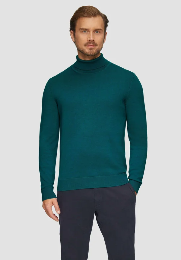 ROLLKRAGEN - Strickpullover - petrol