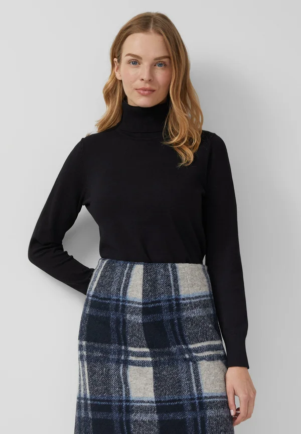 ROLLKRAGEN - Strickpullover - schwarz