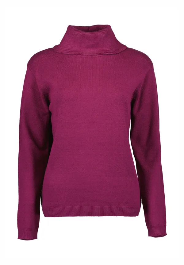 ROLLKRAGEN - Strickpullover - wein