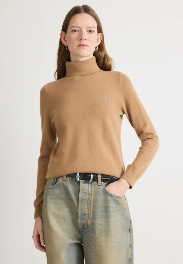 ROLLNECK - Strickpullover - warm khaki