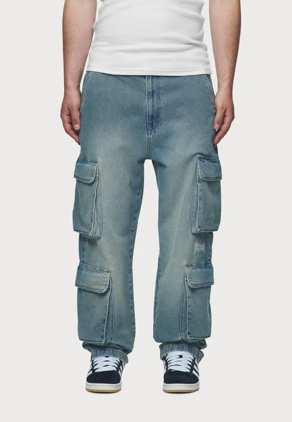 ROMAIN WIDE PANTS - Jeans Relaxed Fit - washed vintage blue