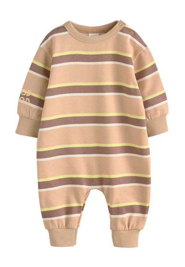 ROMPER - Jumpsuit - rust brown stripe