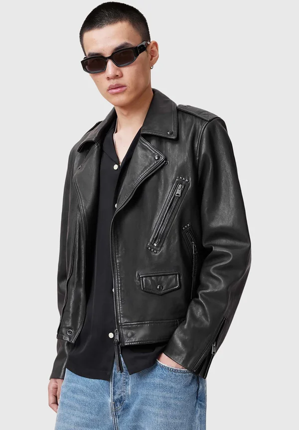 RONNET - Lederjacke - black
