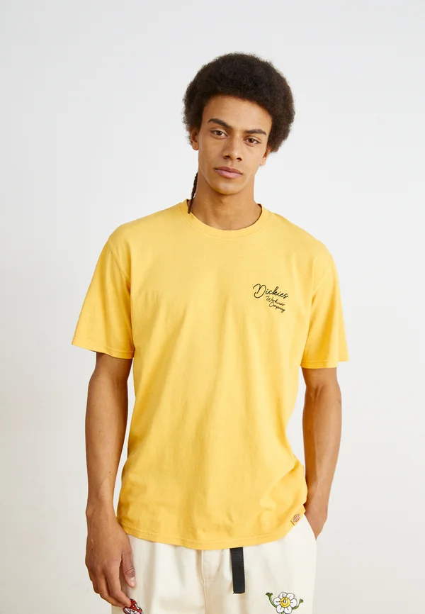 ROPE CHEST LOGO TEE - T-Shirt print - yellow