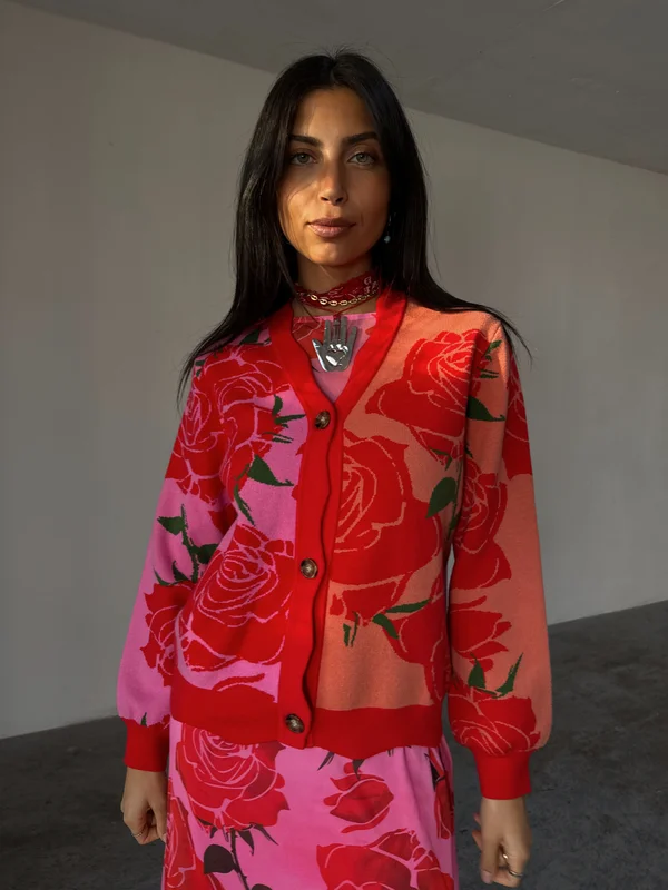 ROSA FORREST - Strickjacke - pink