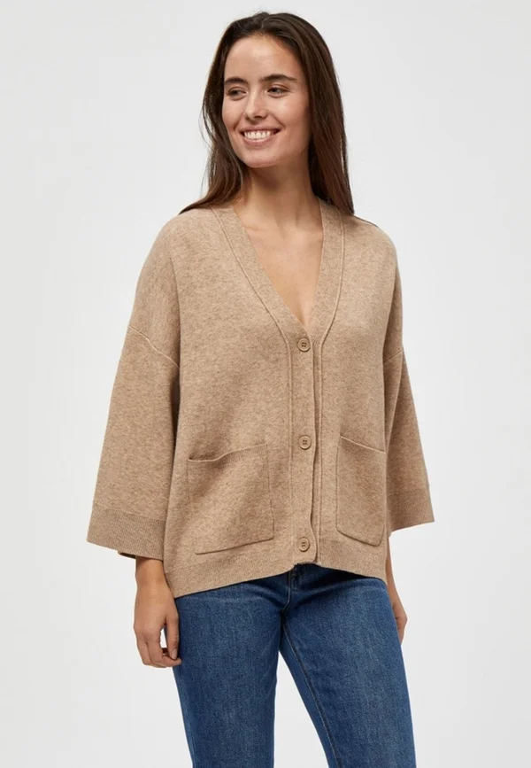 ROSALIA - Strickjacke - warm sand melange
