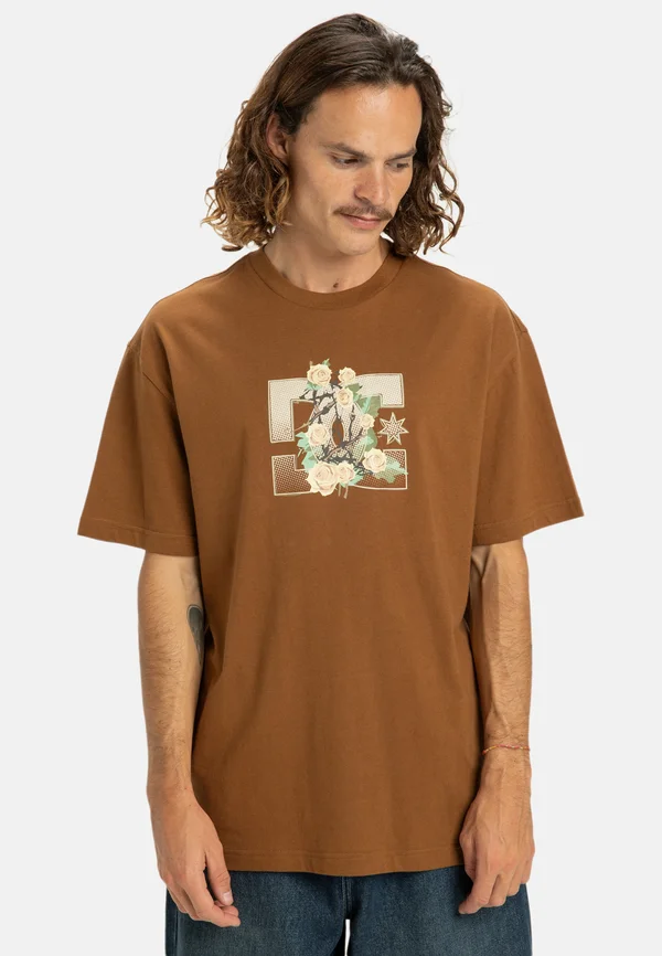 ROSE AND THORN STAR - T-Shirt print - toffee