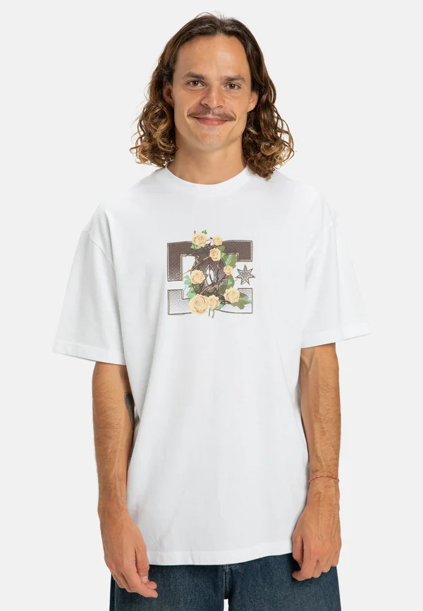 ROSE AND THORN STAR - T-Shirt print - wbb0 white