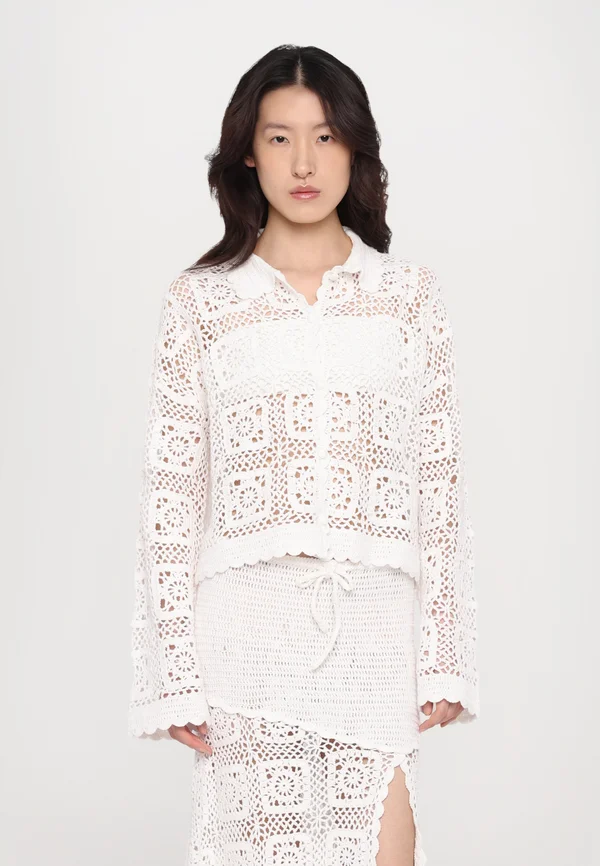 ROSIE CARDIGAN - Strickjacke - white