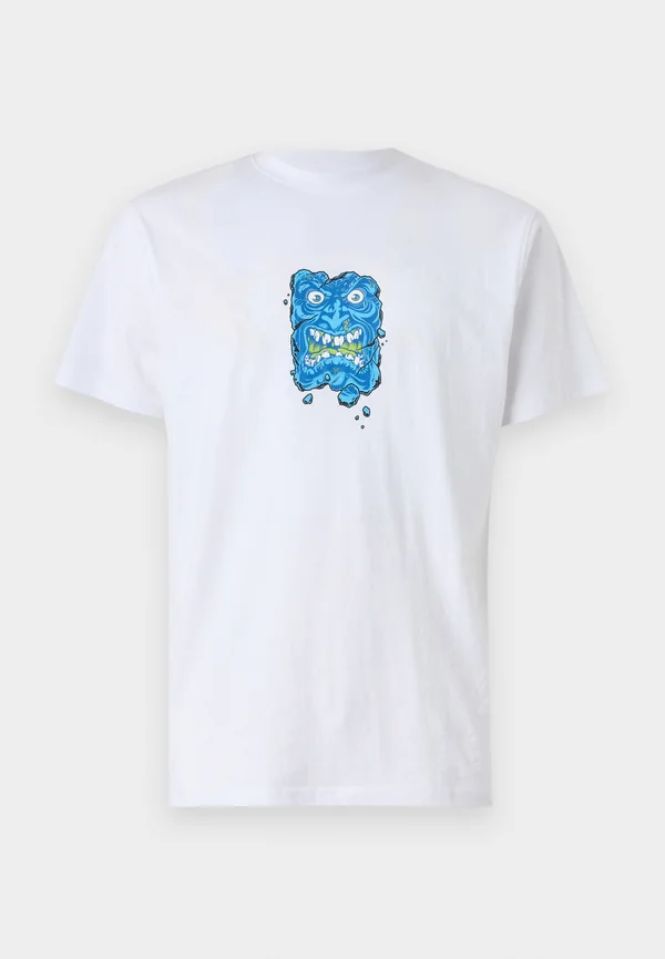 ROSKOPP DESTRUCT FACE FRONT UNISEX - T-Shirt print - white