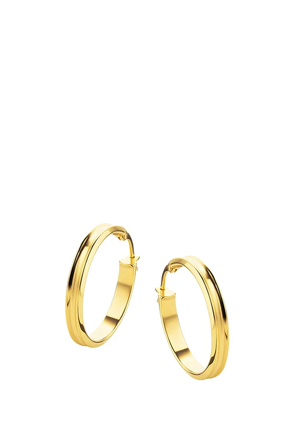 ROUND CREOLE - Ohrringe - yellow gold