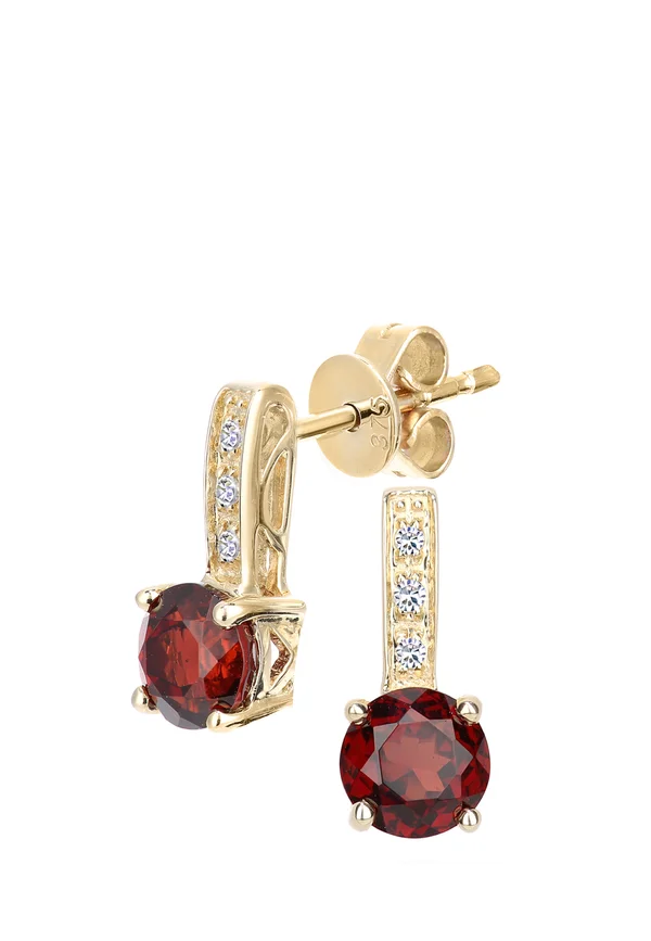 ROUND CUT DROP - Ohrringe - gold-coloured
