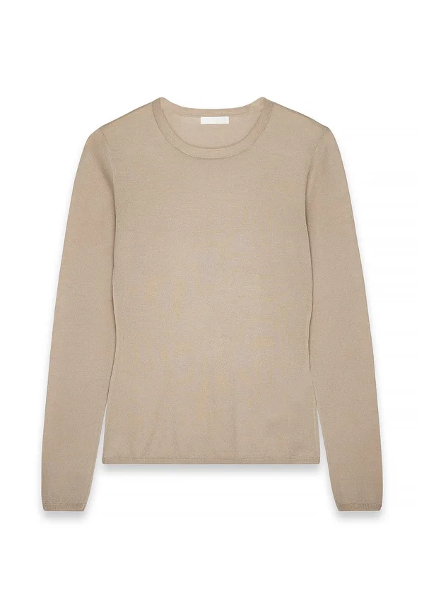 ROUND NECK - Strickpullover - beige