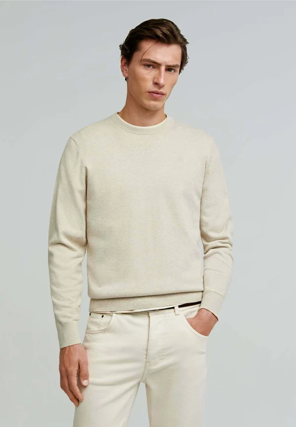 ROUND NECK  - Strickpullover - beige
