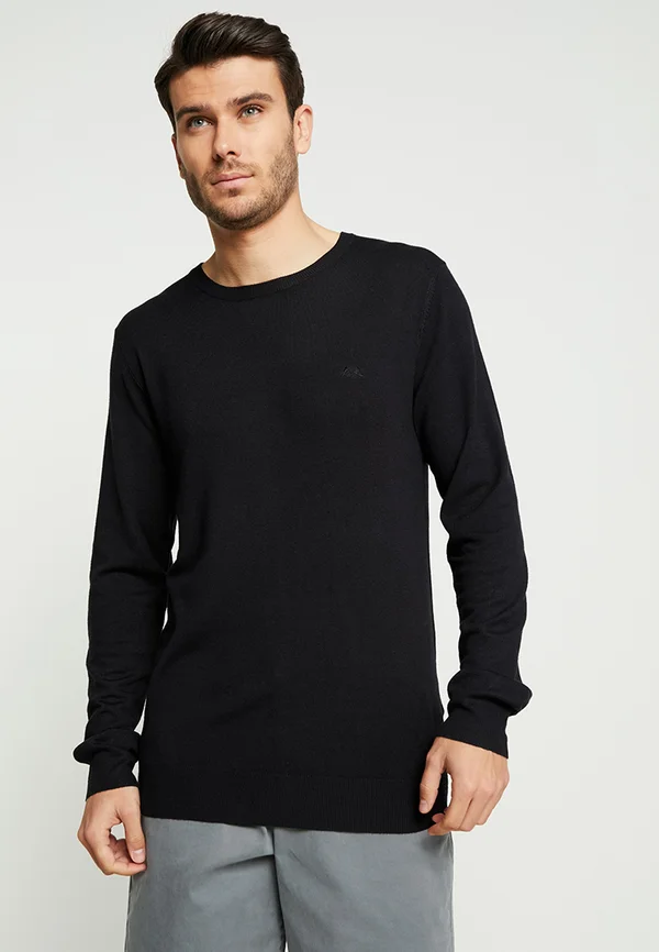ROUND NECK  - Strickpullover - black