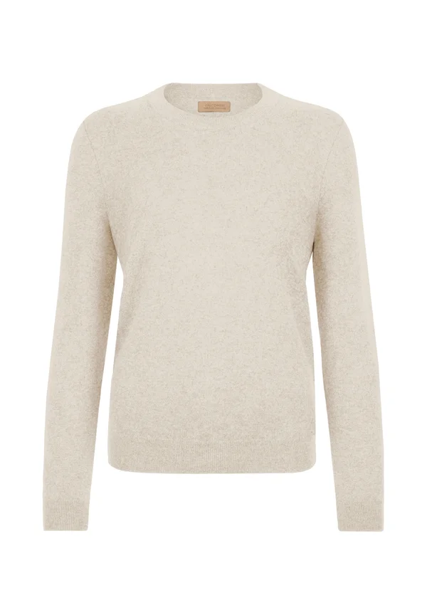 ROUND NECK - Strickpullover - Natural