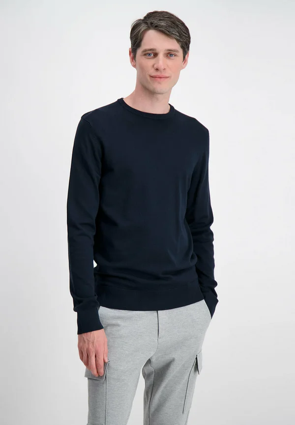 ROUND NECK  - Strickpullover - navy