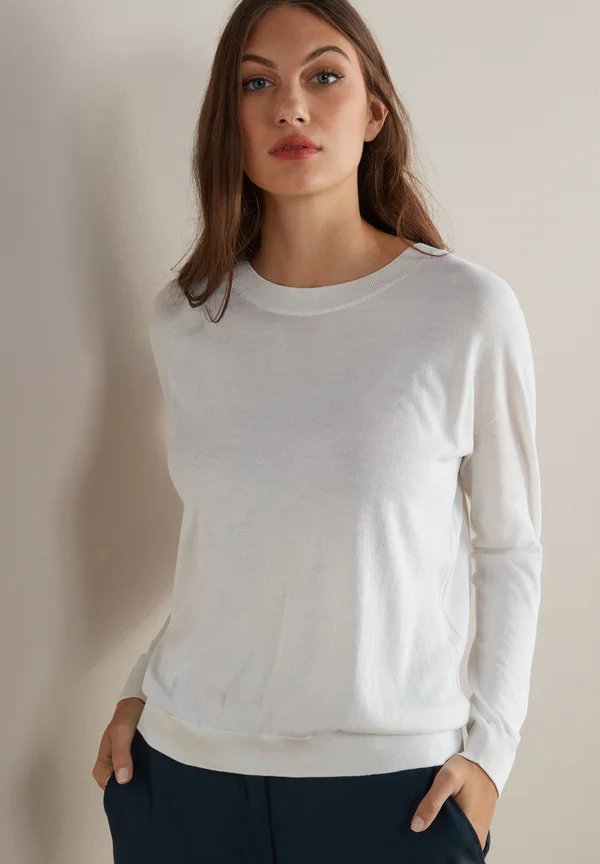 ROUND NECK - Strickpullover - nero st.vintage