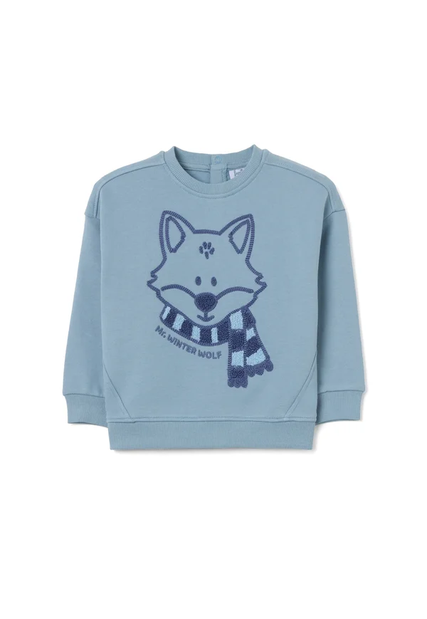 ROUND NECKLINE - Sweatshirt - azure