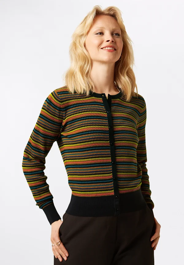 ROUNDNECK MARIELLE - Strickjacke - black