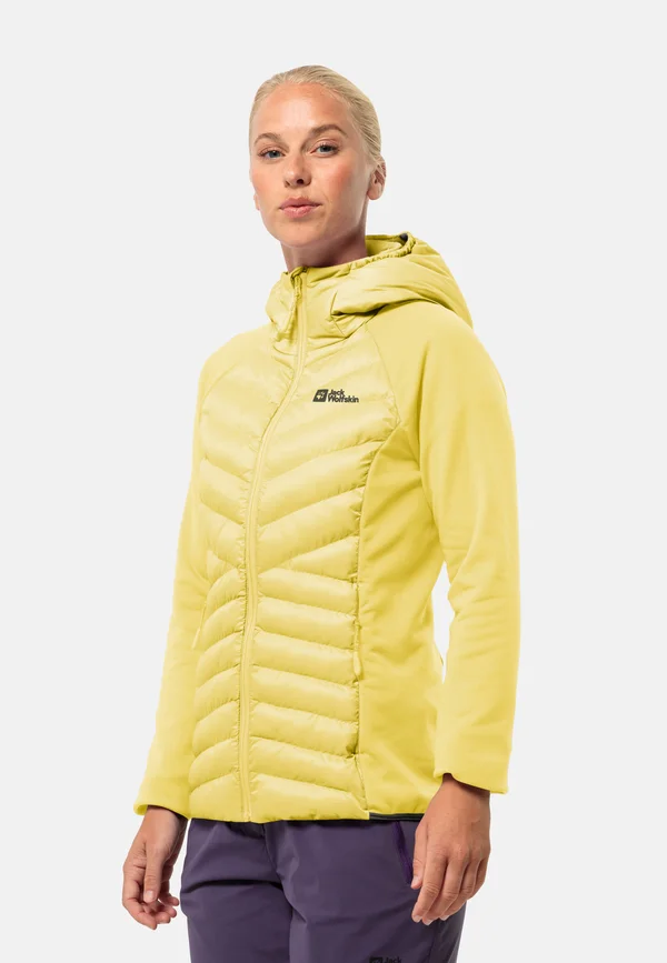 ROUTEBURN PRO HYBRID - Winterjacke - lemon ice