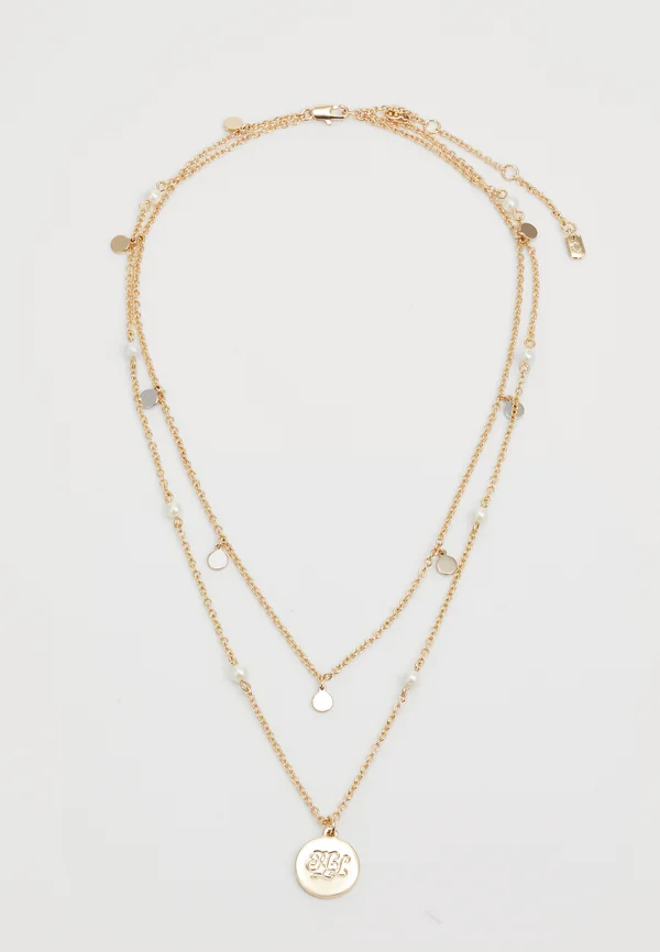 ROW PENDANT - Halskette - gold-coloured/white