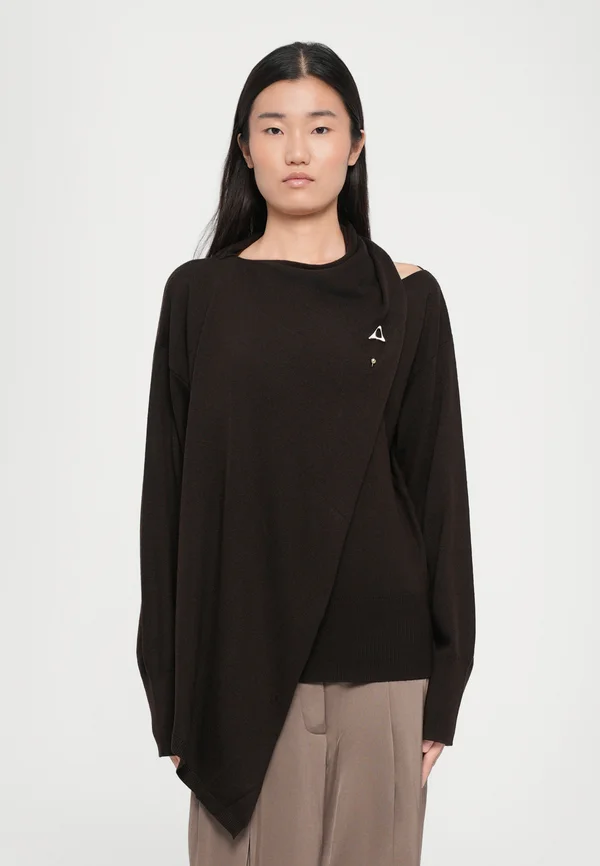 ROWAN - Strickpullover - dark brown