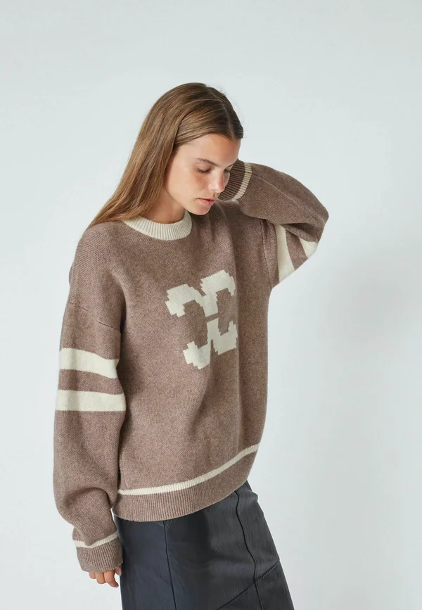 ROWCC LOGO  - Strickpullover - walnut
