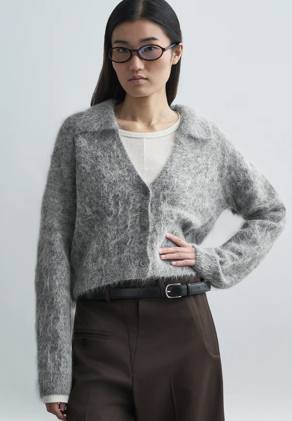 ROXAS - Strickjacke - grey
