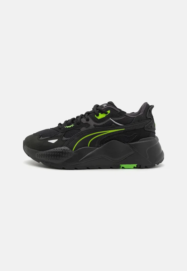 RS-X UP UNISEX - Sneaker low - black/flat dark gray/leafy green