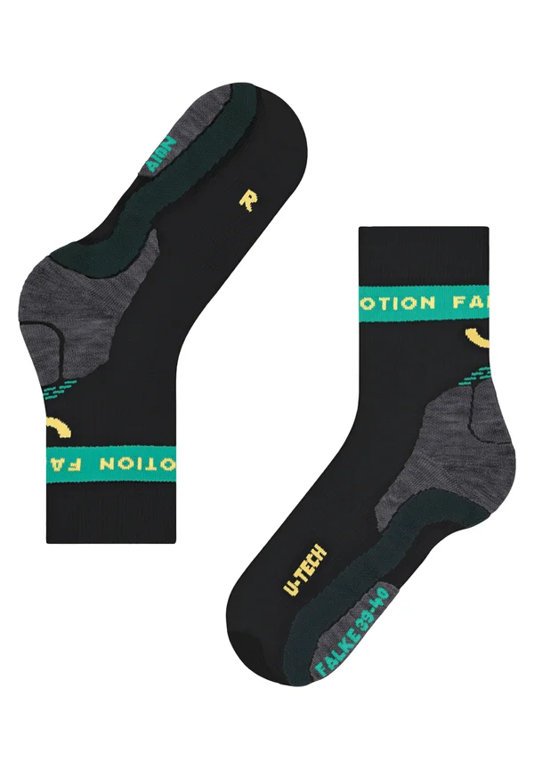 RU TRUE MOTION AION RUNNING WITH U-TECH CUSHIONING - Sportsocken - black