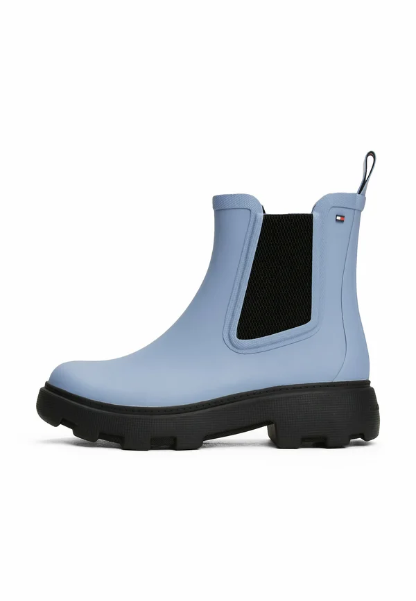 RUBBERISED FLAG CLEAT RAIN - Gummistiefel - brisk blue