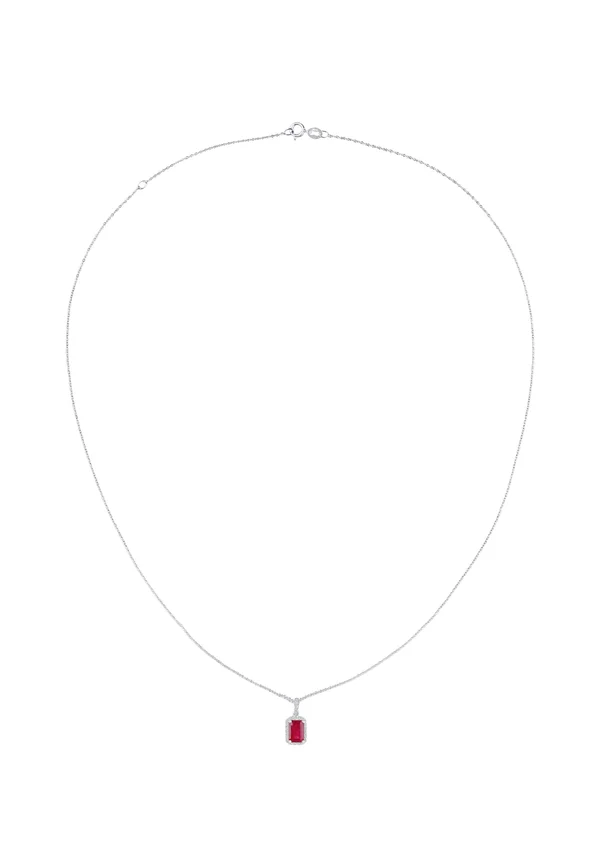 RUBY - Halskette - white gold