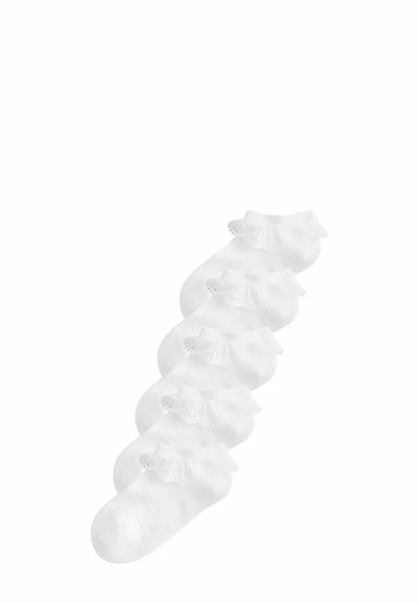 RUFFLE 5 PACK WITH CUSHIONED SOLES  - Socken - white