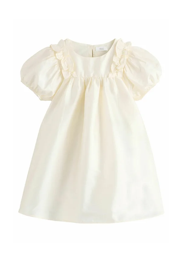 RUFFLE REGULAR FIT - Cocktailkleid/festliches Kleid - ivory taffeta