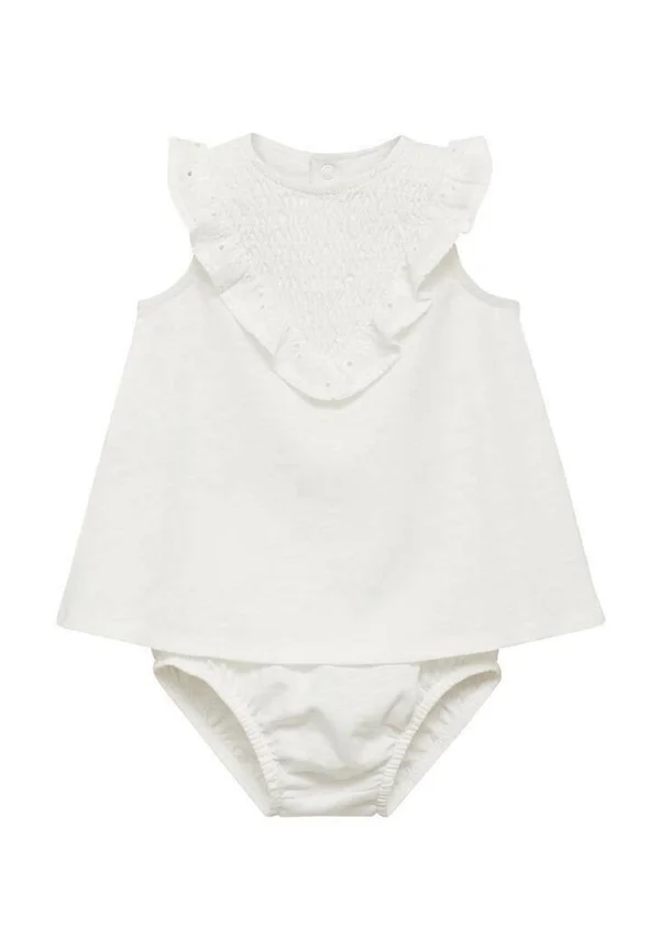 RUFFLED AND FROG SET - Freizeitkleid - off-white